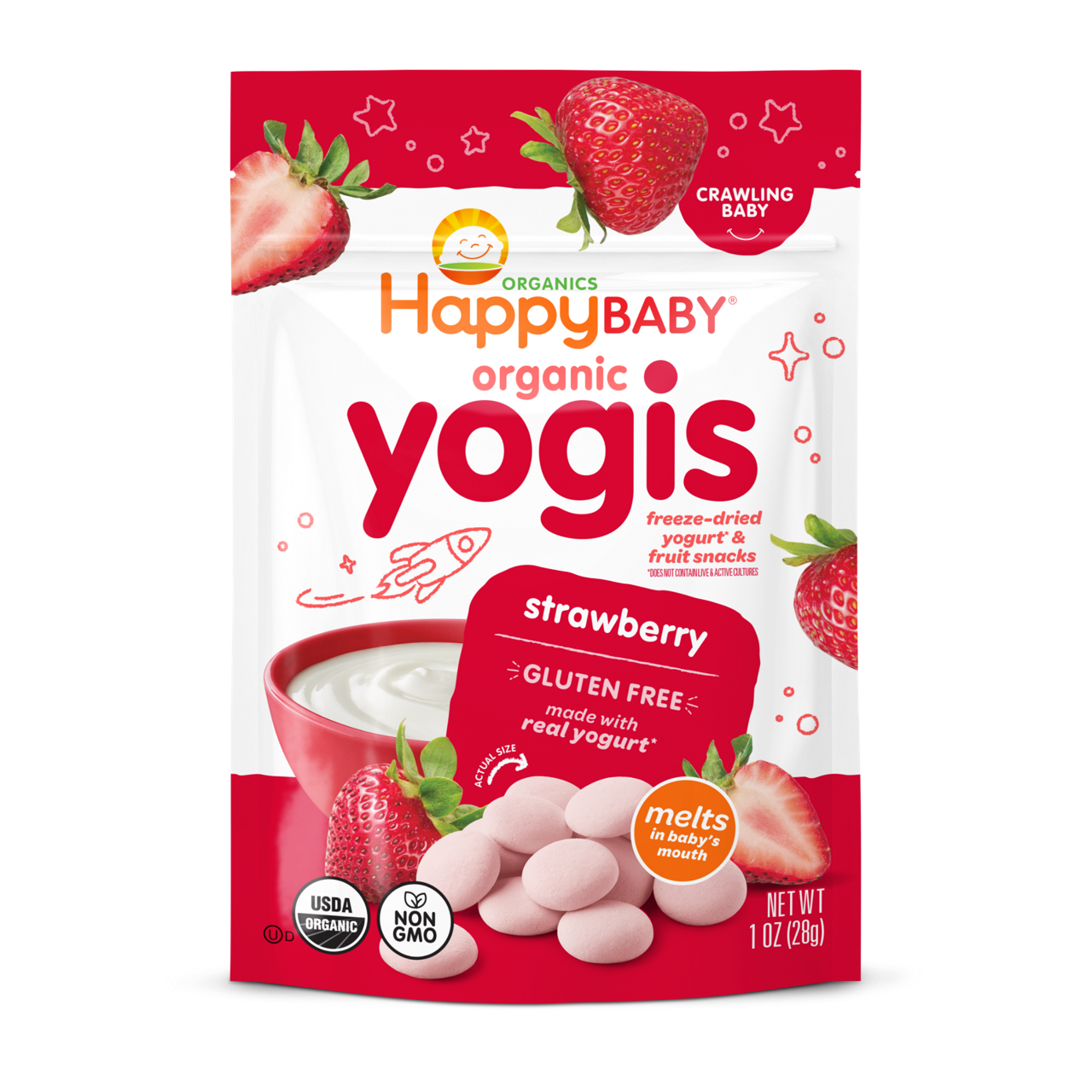Strawberry Banana Greek Yogis Baby Snack